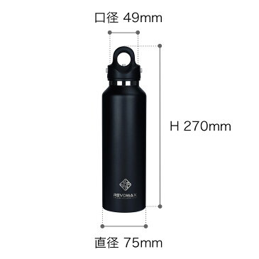 水筒 おしゃれ マグボトル ワンタッチ 炭酸OK 二重密閉 600ml ステンレスボトル 保温保冷 ワンタッチオープン マグ 直飲み 真空断熱 真空 保冷 保温 レボマックス ステンレスマグ ステンレスマグボトル アウトドア マイボトル ギフト【送料無料】［ REVOMAX2 20oz ］