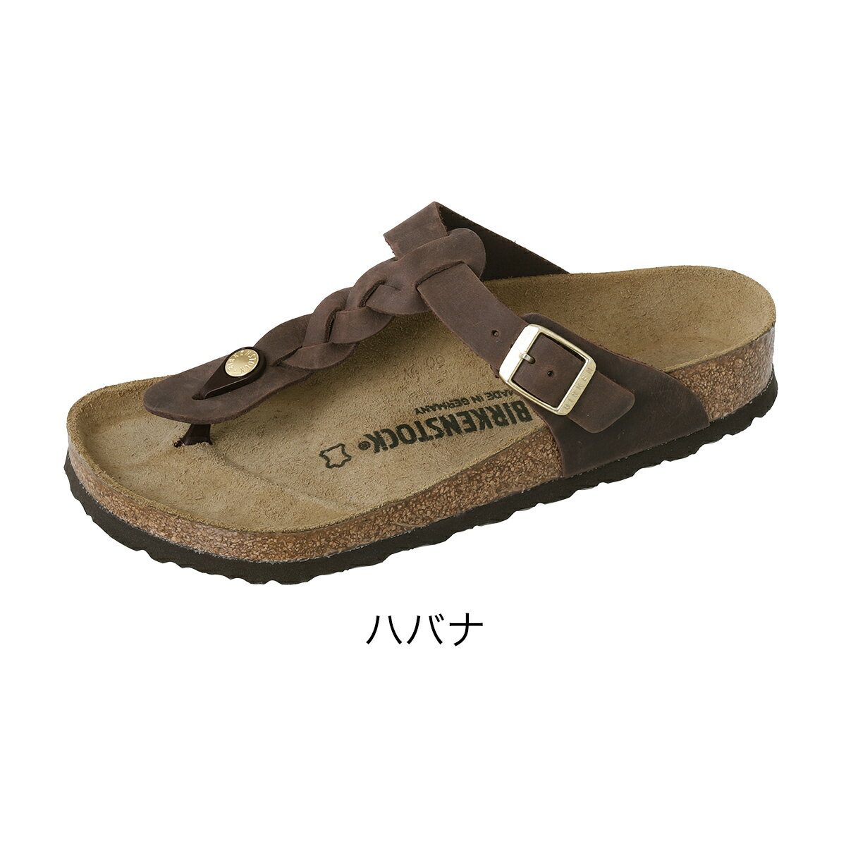 ビルケンシュトック サンダル ギゼ ハバナ レザー 本革 BIRKENSTOCK 2020SS 正規販売店 レディース 旅行 1015925 レギュラー 幅広 コーデ 歩きやすい 履き心地 おしゃれ プレゼント【ポイント10倍 送料無料】［ BIRKENSTOCK GIZEH BRAIDED HABANA ］