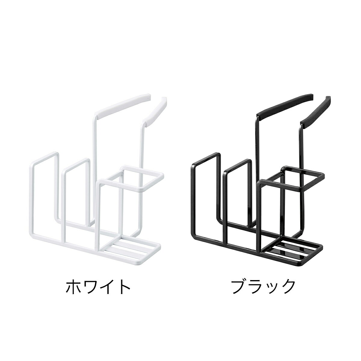 ［ tower 蛇口にかけるスポンジ＆ブラシホルダー ］タワー フック スポンジホルダー 蛇口にかける 蛇口 掛ける スポンジラック スポンジ置き 収納 シンク モノトーン キッチン 水切り 山崎実業 yamazaki ホワイト ブラック 5080 5081 新生活【ポイント10倍】