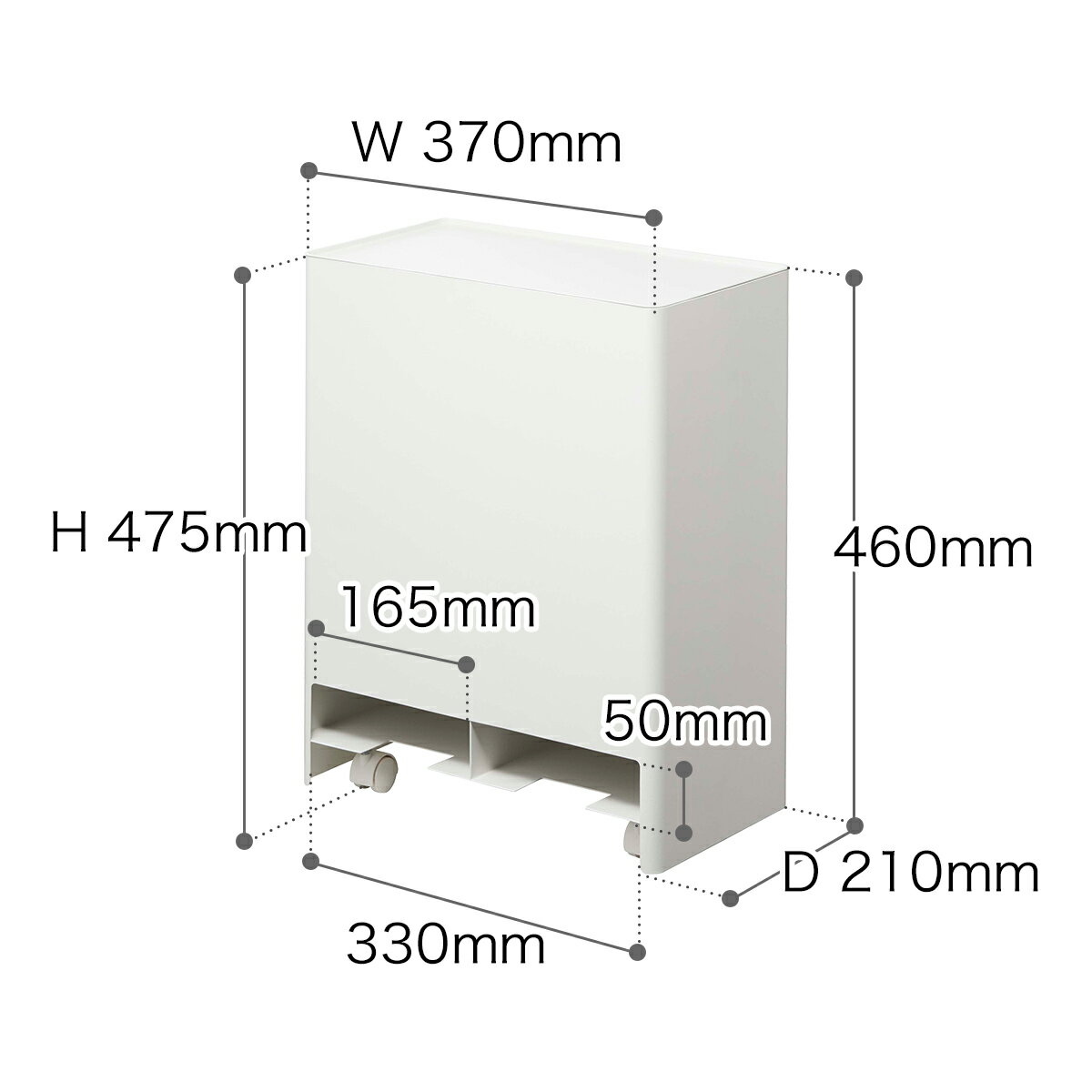 タワー おむつストッカー おむつ収納 ケース おむつ替え オムツ入れ 収納 介護 赤ちゃん ベビー シンプル おしゃれ モノトーン 山崎実業 yamazaki ブラック ホワイト 5035 5036【ポイント10倍 送料無料】［ tower シニア＆ベビー オムツストッカー ］