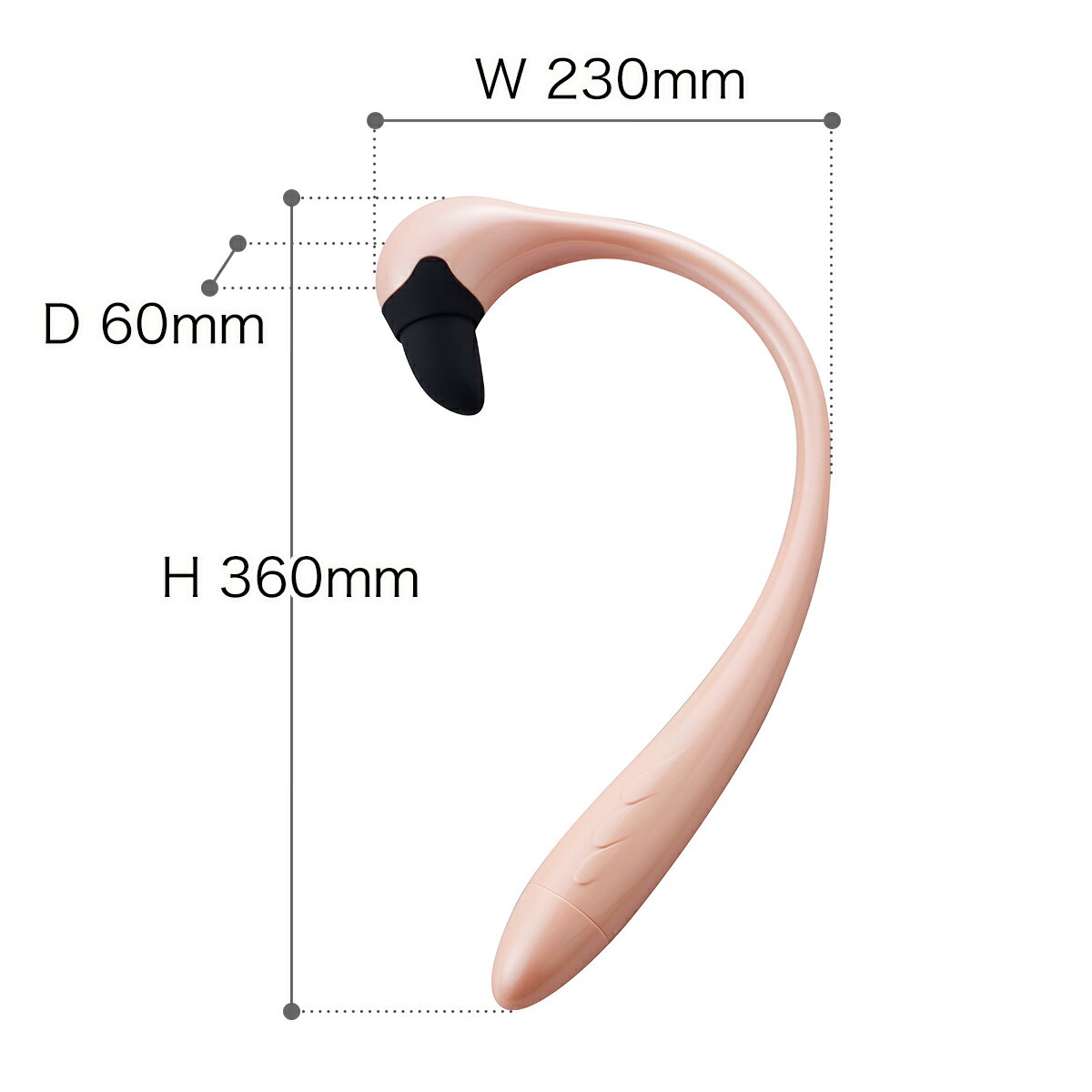 【数量限定カラー有】肩こり マッサージ器 ハンディ 背中 腰 首 ツボ押し マッサージ機 電動マッサージ 乾電池式 コードレス 指圧マッサージ フラミンゴ ピンク プレゼント AX-KXL3200【ポイント10倍 送料無料】［ ルルド ハンディマッサージャー リラミンゴ ］