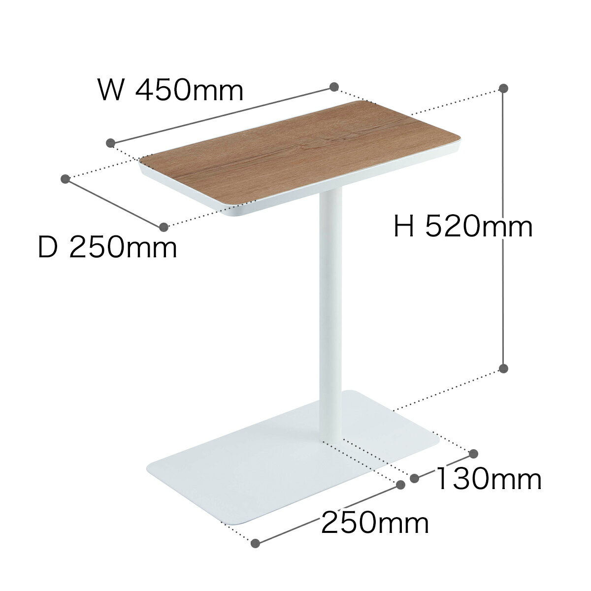 ［ 差し込みサイドテーブル タワー ］山崎実業 tower サイドテーブル おしゃれ 北欧 テーブル ベッドサイド コーヒーテーブル ソファテーブル 家具 デスク 木目 スチール 机 シンプル 小型 ミニテーブル yamazaki ブラック ホワイト 5120 5121【ポイント10倍 送料無料】
