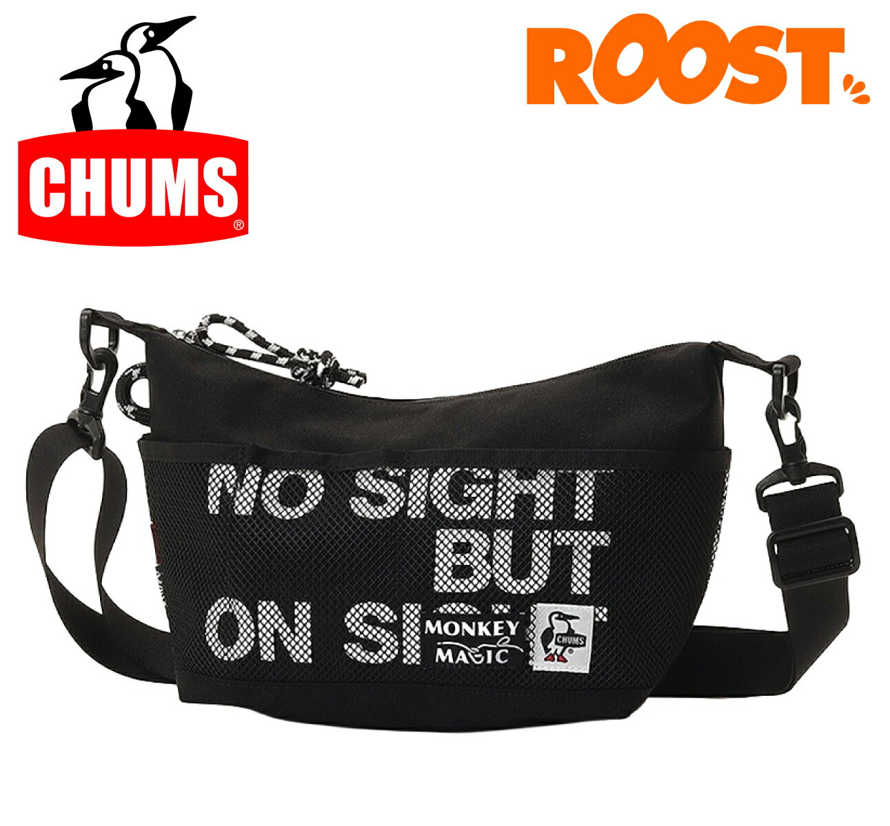CHUMS チャムス 26モンキーマジックメッシュポケットコレクトショルダーバッグ 26 Monkey Magic Mesh Pocket Collect Shoulder Bag 日本正規品 2026春夏 CH60-4075
