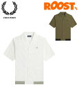 FRED PERRY tbhy[ Ribbed Hem Revere Collar Shirt uhwrA[J[Vc {Ki 2023t Y I[vJ[Vc