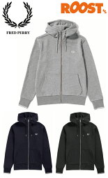 フレッドペリー ジップアップパーカー メンズ FRED PERRY フレッドペリー パーカー HOODED ZIP THROUGH SWEATSHIRT フーデッド ジップ スルー スウェットシャツ J7536 日本正規品 2023秋冬 メンズ