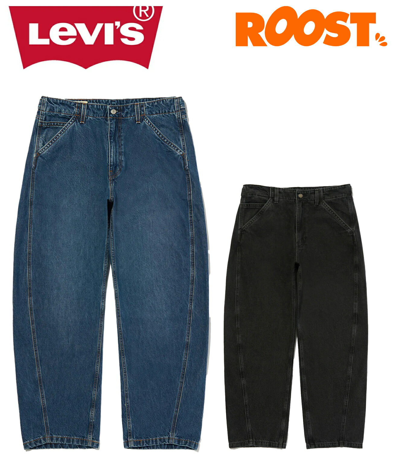 LEVI'S リーバイス BAGGY BARREL JEANS バギーバレルジーンズ 0057o 0001 0003 日本正規品 メンズ デニム
