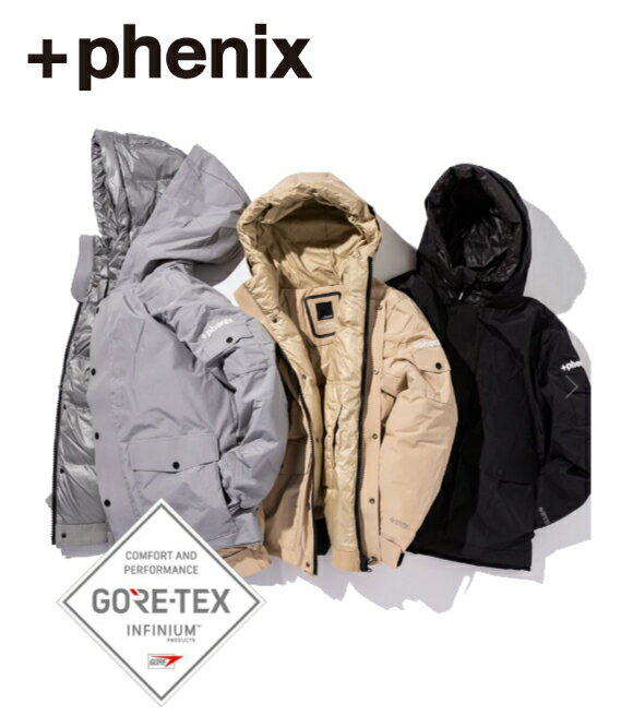 +phenix プラスフェニックス GORE-TEX INFINIUM down jacket ゴアテックス インフィニウム ダウンジャケット メンズ poo-21036 2022秋冬 日本正規品 アウター ジャケット ダウン 防風 透湿