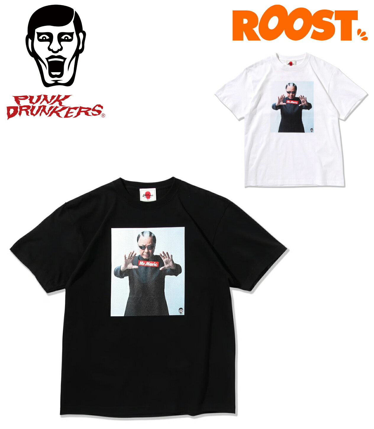 PUNK DRUNKERS パンクドランカーズ PDSxMr.マリック フォトTEE Tシャツ