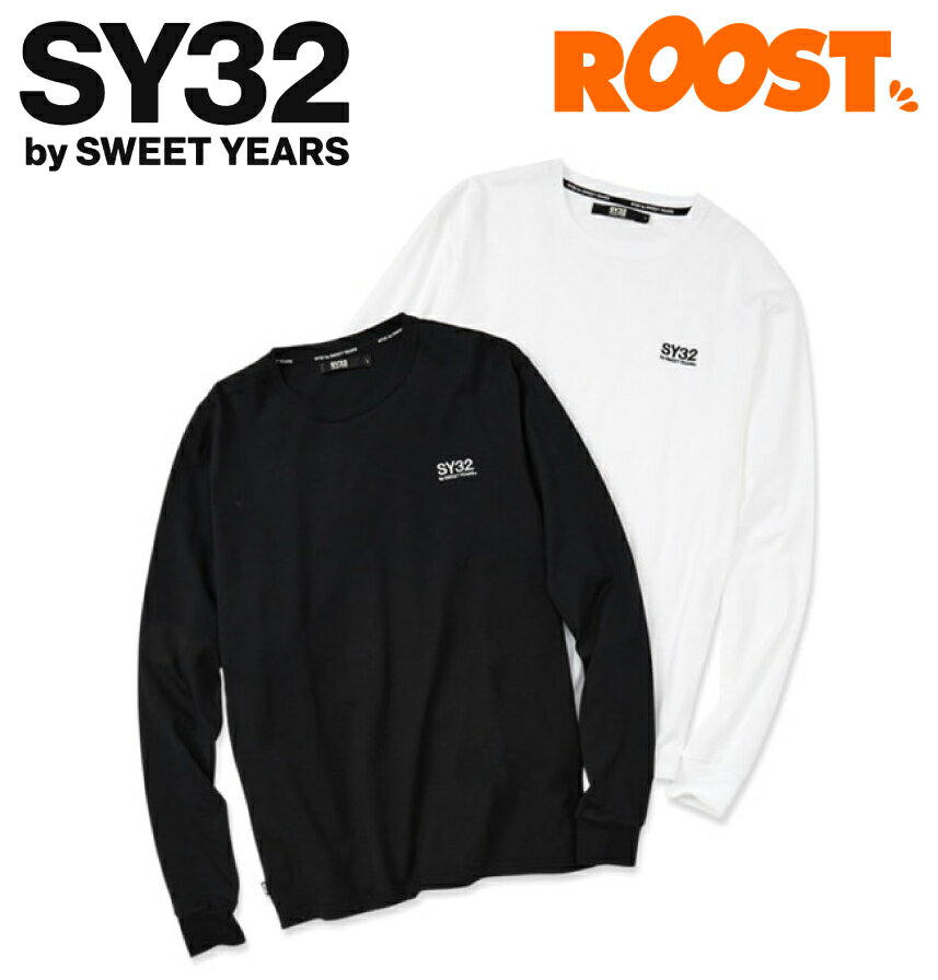 Rakuten - SY32 by SWEET YEARS EMBROIDERY BASIC LOGO L/S TEE エンブロイダリーベーシックロゴ L/S Tシャツ 15511J 日本正規品 2025秋冬 メンズ エスワイサーティトゥバイスウィートイヤーズ