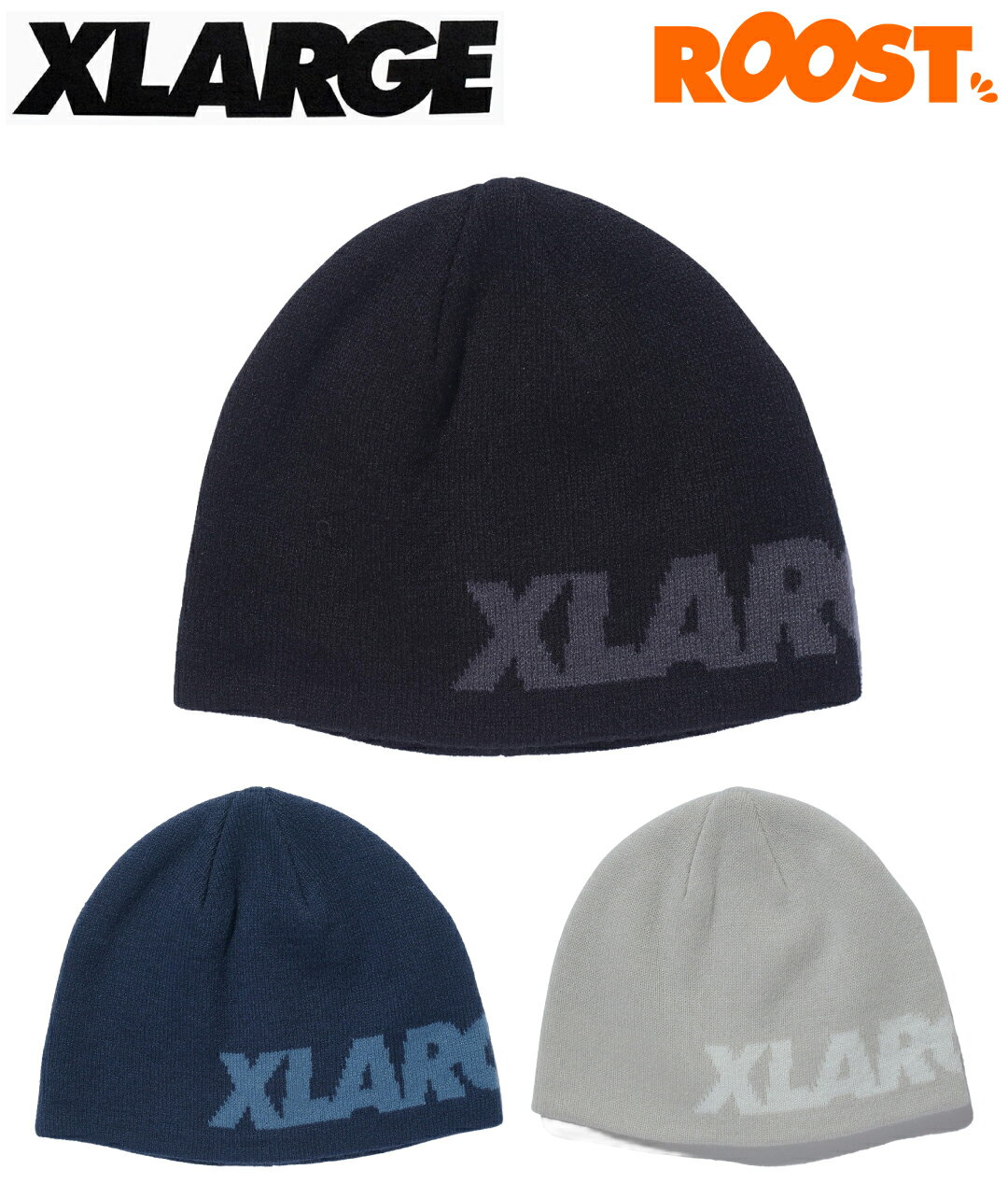 XLARGE エクストララージ STANDARD LOGO BEANIE スタンダードロゴビーニー メンズ 国内正規品 101261051001 キャップ 帽子