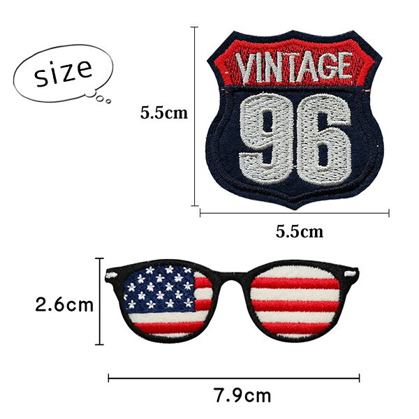 2�祻�å� ��åڥ� �ɽ� ������������ �᤬�� ����ꥫ��� VINTAGE 96 �ߥ꥿�꡼ ���������åڥ� ��� ���襤�� ��äڤ� WAPPEN wappen ���åץꥱ ���äפꤱ�ڥ᡼���زġ�