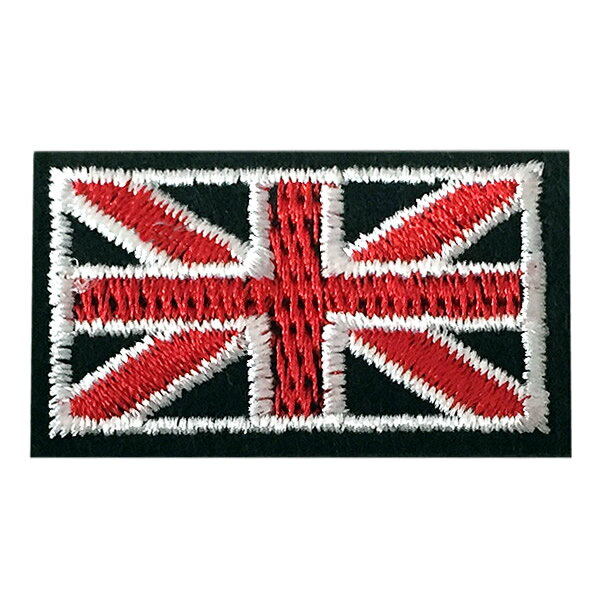 樂天商城 - ワッペン 刺繍 アイロン接着 縦2.2cm×横3.8cm イギリス 国旗 デコ 入園 入学 かわいい おしゃれ わっぺん アップリケ あっぷりけ wappen マスク用小さいサイズ マスク用小さいサイズ
