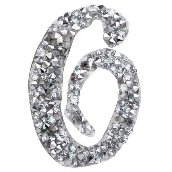 【20%OFFクーポン14日20時〜】数字 ストーン ワッペン クリスタル アイロン接着 縦5.3cm×横3.6cm ナン..