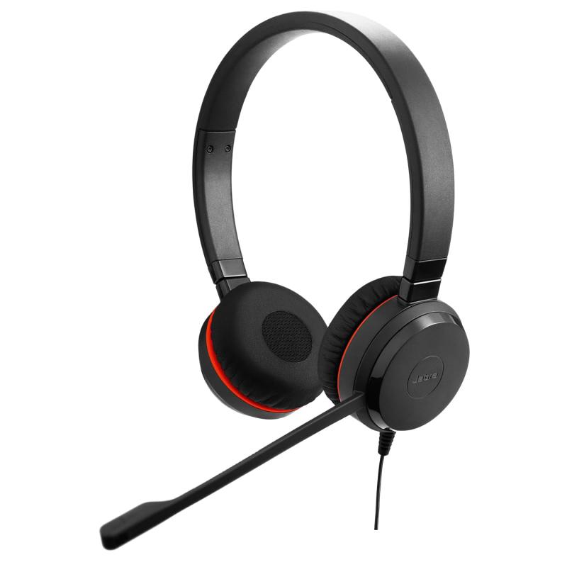 【2025年モデル】Jabra Evolve 20 SE MS Stereo USB C/A 両耳 ヘッドセット USB ヘッドホン マイク付き MS ステレオ USB-C/USB-A接続【メーカー2年付き】 ノイズキャンセリング 一日中快適なレザークッ
