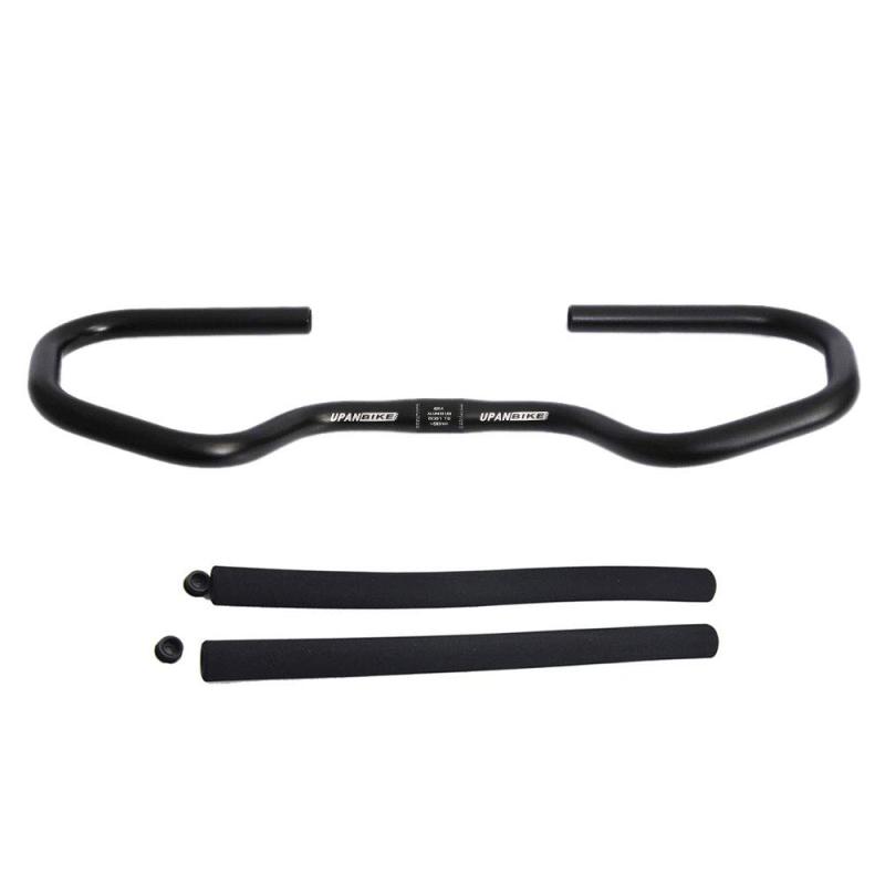 UPANBIKE バイクエアロハンドルバー バタフライハンドルバー スポンジグリップ付き マウンテンバイク ロードバイク トレッキングサイクリング用 (25.4mm)バーボアクランプの直径:25.4mm; 31.8mm (2種類の仕様が選択可能です)バーの端部直径 22.2mmこのマウンテンバイクのハンドルバーを使用すると、様々な位置に手を置くことができるので、腕や肩に疲労 を軽減します。ほとんどのマウンテンバイクに適しています、ロードバイク1ペアスポンジハンドルバーグリップ付き,バーエンドプラグ（プラスチック）* 1ペア