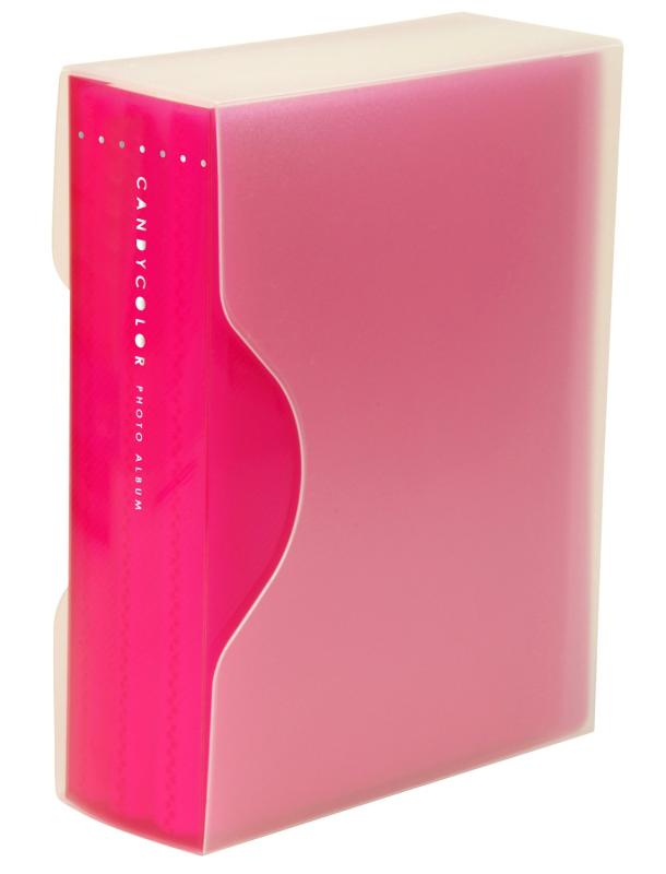 ナカバヤシ ポケットアルバム キャンディカラー L判 240枚 ピンク アカ-CPL-240-P