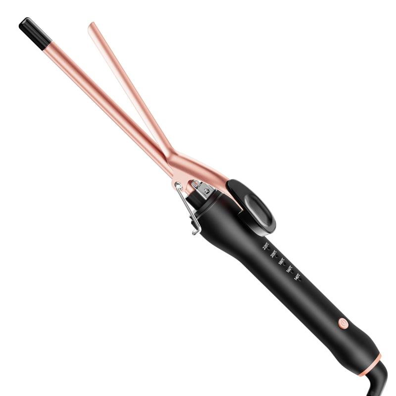 Rakuten - HCAH ヘアアイロン カール 9mm コテ カールアイロン 極細 セラミックアイロン 急速加熱 140-220℃ 自動電源OFF 男女兼用