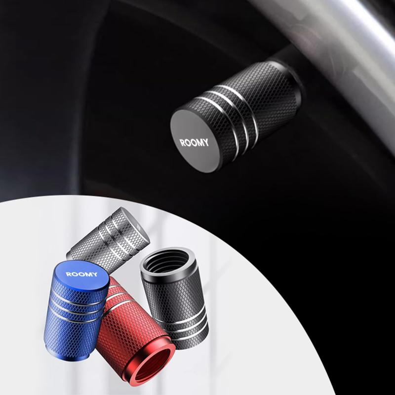 Rakuten - ルーミー 専用 エアバルブキャップ 内蔵Oリング密封構造 ROOMY 新型 ルーミー カスタムパーツ おしゃれ ドレスアップ 外装パーツ タイヤバルブキャップ 軽量アルミ合金 高強度 耐腐食 カー用