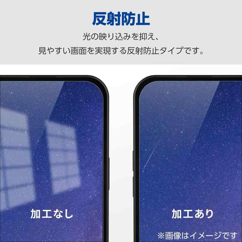 エレコム Galaxy S25 (SC-51F) ガラスフィルム アンチグレア マット 反射防止 指紋認証対応 指紋防止 強化ガラス 自己吸着 PM-G251FLGGM