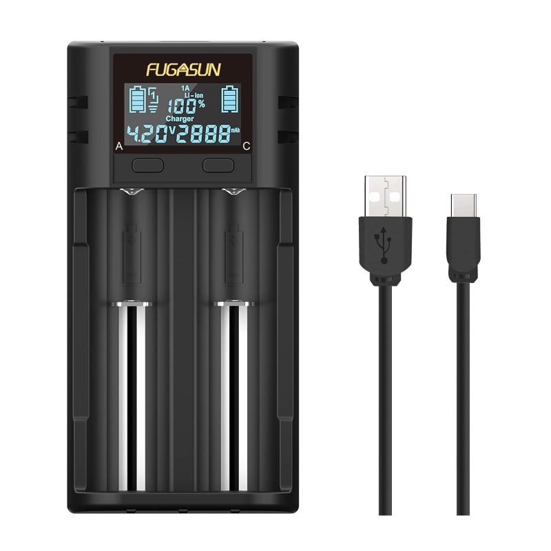 21750 21700 バッテリー充電器、LCD インテリジェント 21750 18650 充電器 18650 20700 22700 26650 26700 16340 (RCR123) 17500 17650 17670 PCB 保護ボード付き充電式バッテリー長いスロット：このチャージャは75 mmのスロットを持っています、それはPCB保護板で21750 21700 20700 26700 26650 18650のバッテリーのような75 mm未満のバッテリーをサポートすることができます. 商品パッケージの重量:0.16 Kgユニバーサル互換性：1.2 VのNi MH Ni Cd AA AAA AAAA C SC SC 6 LiイオンIMR INR ICR 21750 18650 20700 21700 22700 26700 10700 10440 14500 14650 16340（RCR 123）16650 17500 17670 18350 18490 18500充電可能なバッテリーと互換性を持つこのスマートUSBバッテリー充電器。もちろん、それは3600 mahまたはより高い容量バッテリーをサポートすることができます。インテリジェントデザイン：Cを押してC1とC2を表示します。現在の画面に表示される情報は、対応するチャンネルの充電ステータス情報です。現在の設定については、Aを押して充電電流を0.5A、1A、2Aに切り替えます,ニッケル水素電池：0.5 A.したがって、充電時間を制御できます。安心：安心：専用充放電管理回路付。 複数のセキュリティ保護設定により、充電器はバッテリーの逆流、短絡、過充電、過放電、過電流による損傷を効果的に防止できるため、ユーザーは安全上の懸念なしに製品を使用できます。