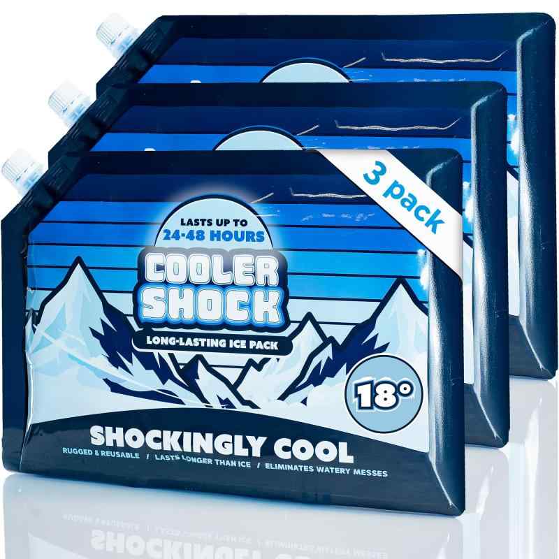 保冷剤 Cooler Shock（クーラーショック） Lサイズ 3個セット 繰り返し使用可 -7.8℃をキープ