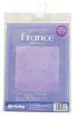 TULIP 手縫いの花ふきんキット SASHIKO WORLD 紫 France 幸せのゆりかご KSW-019