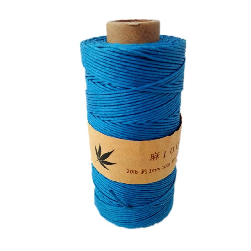 樂天商城 - 【HEMP SHOW】Hemp twine麻紐1mm 100g(Hemp100%) 130m巻 (ブルーブルー)