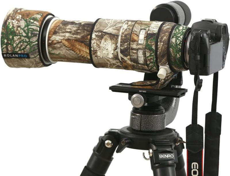 Rakuten - ROLANPRO迷彩レンズカバー キヤノン RF100-500mm F4.5-7.1 L IS USM対応 三層構造の防水望遠レンズカモフラージュカバーカラー: 大木の迷彩