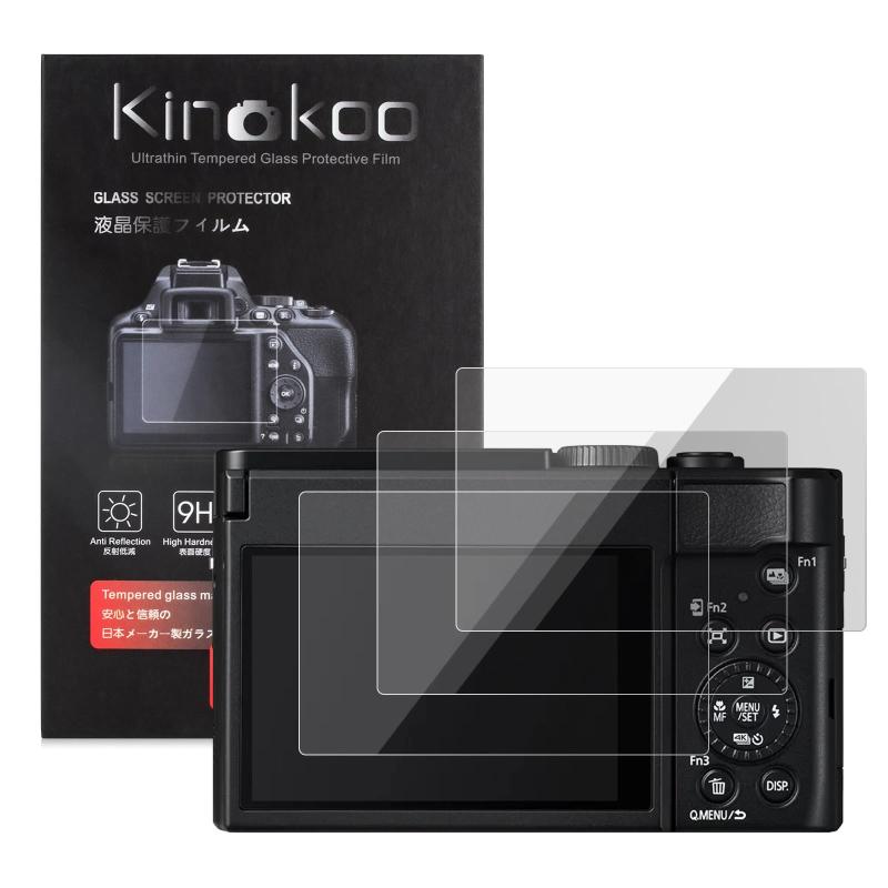 kinokoo Panasonic Lumix DC-TZ99/ZS99/DC-LX100M2/DC-LX100 II/DMC-LX100/LUMIX DC-TX3専用液晶保護フィルム 【厚さ0.25mm 3枚セット】硬度9H 高透過率 耐指紋 気泡無し