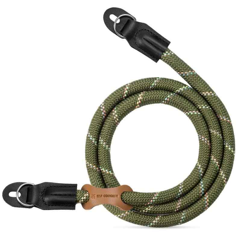 [K&amp;F CONCEPT] カメラネックストラップ 100cm カメラストラップ レザーアクセサリー 軽量 クライミングロープ製ショルダーストラップ【安全カメラストラップ】このカメラストラップは、高品質のナイロン製で、耐摩耗性と耐久性があります。 その長さは、幅広いカメラユーザーのニーズを満たします。【互換性】両端の金属接続Oリングで、ほとんどのカメラショルダーストラップループと互換性があります。【収納が簡単】ロープデザインにより、カメラストラップを丸めて収納でき、どんなバッグにも簡単に入れることができます。 屋外での使用に適しています。【手を解放】カメラネックストラップは手の疲れを効果的に和らげ、いつでも素早くスナップショットを撮ることができます。【軽量でストレスフリー】カメラストラップの重さはわずか60g/2.1オンスで、首や肩へのストレスを効果的に軽減します。 ストリート撮影のお供に最適。