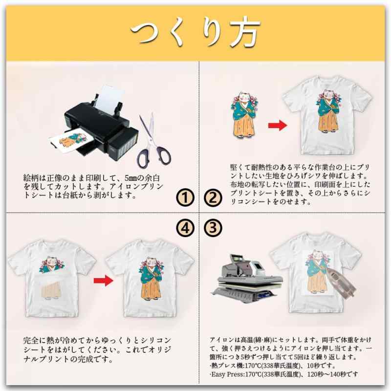 RoothouseStoreのTransOurDream 真正の転写シート アイロンプリントシート 白・薄色生地用 A4 200枚 転写紙 アイロンプリントべーパー｜アングル2