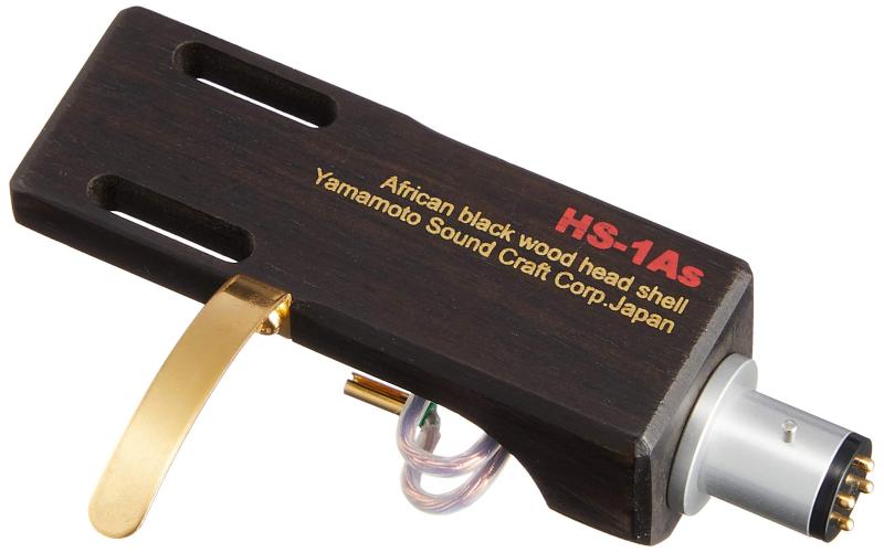 山本音響工芸 アフリカ黒檀製ヘッドシェル 6Nリード線付き HS-1ASHS-1AS