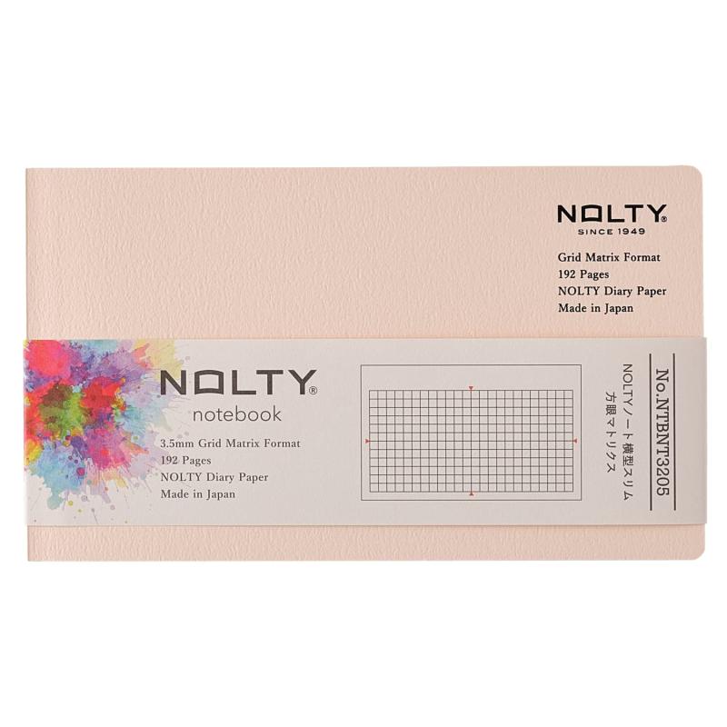 日本能率協会マネジメントセンター 能率 NOLTY ノート 横型スリム 方眼マトリクス ピンク NTBNT3205