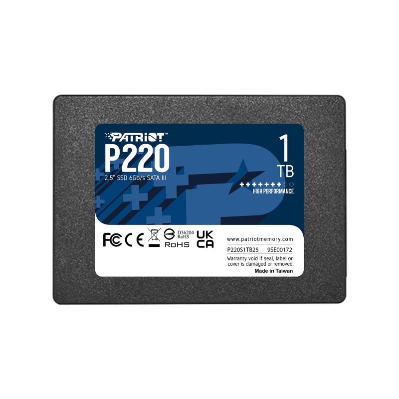 Other - Patriot P220 1TB Internal SSD - SATA 3 2.5" - Solid State Drive - P220S1TB25