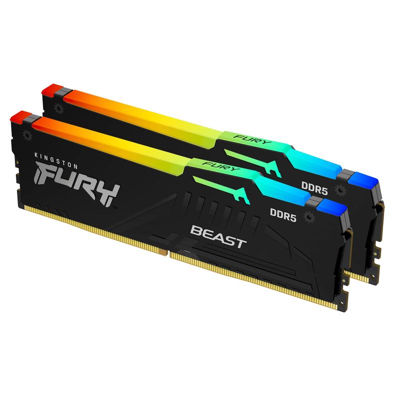 Netbook （UmPC） - キングストンテクノロジー Kingston FURY デスクトップPC用メモリ DDR5 AM5 AMD EXPO認定 5600MT/秒 16GB×2枚 Kingston FURY Beast ビースト RGB AM5 CL36 KF556C36BBEA