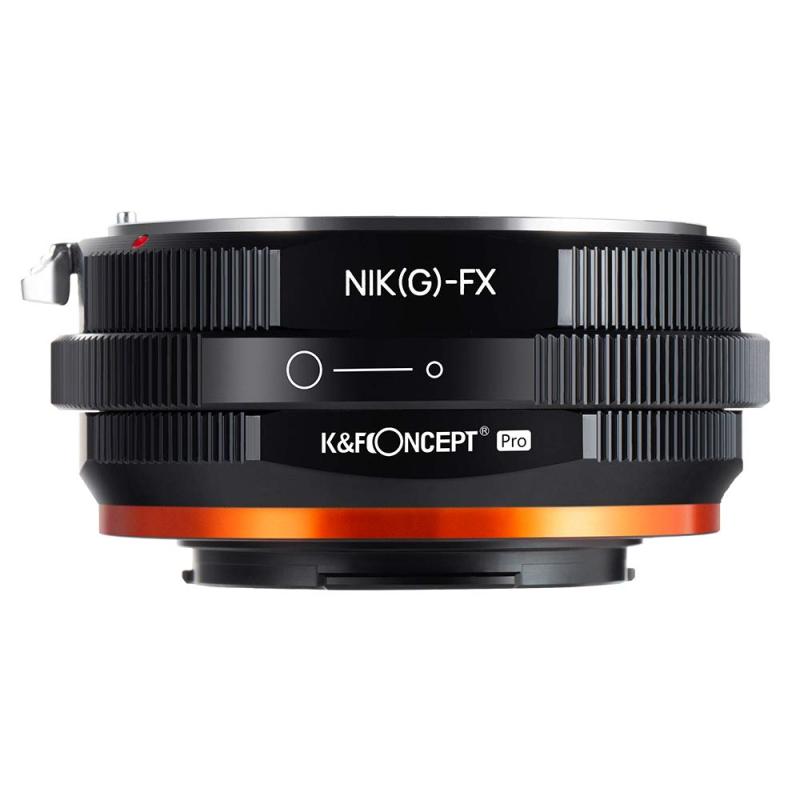 K&amp;F CONCEPT マウントアダプター NIK-FX PROII Nikon対応 ニコン対応 Fマウント Gタイプ レンズ Fujifilm対応 FX 富士フィルム対応 Xマウント 装着用 変換 レンズアダプター 艶消し仕上げ 反射防止 無