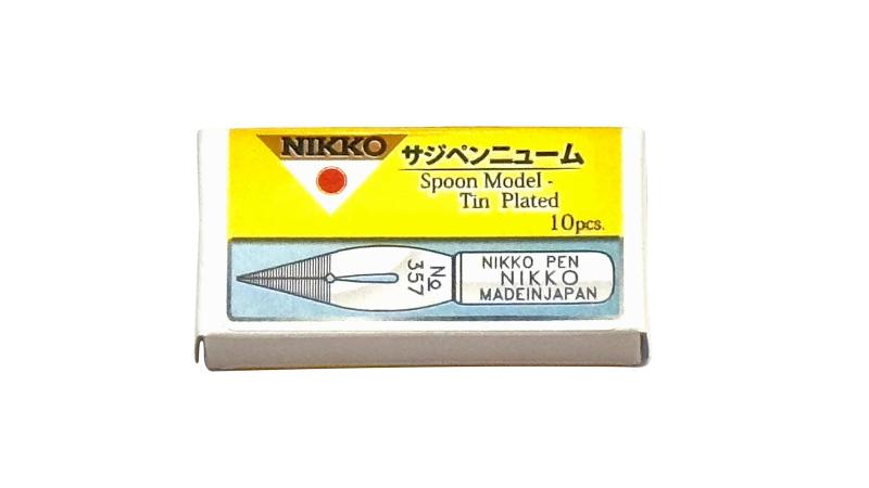 立川ピン製作所 日光 ペン先 N-サジニューム 10本入 N357N-10 ブラック