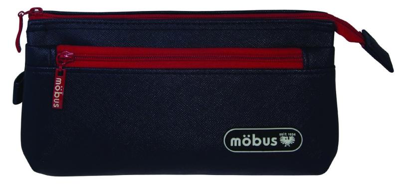 mobus ペンケース 4ポケット ネイビー MOG-4P-06