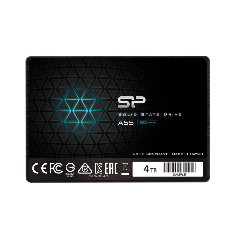 Netbook （UmPC） - SP Silicon Power シリコンパワー SSD 4TB 3D NAND採用 SATA3 6Gb/s 2.5インチ 7mm PS4 動作確認済 3年 A55シリーズ SP004TBSS3A55S25
