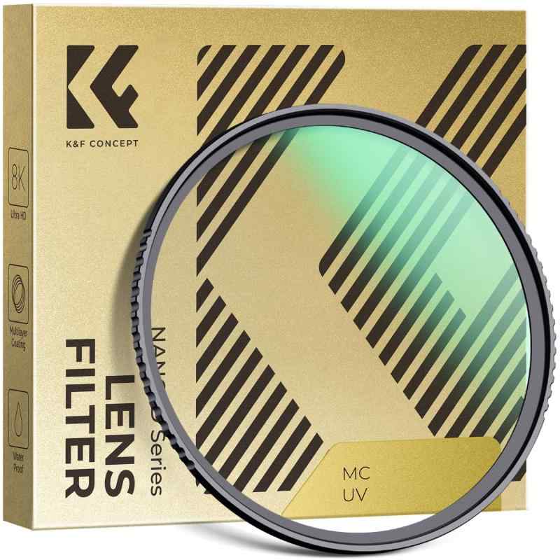 Rakuten - K&F CONCEPT 37mm レンズフィルター 高透過率 極薄 撥水防汚 光学ガラス レンズ保護用 MCUVフィルター（NANO-Dシリーズ）