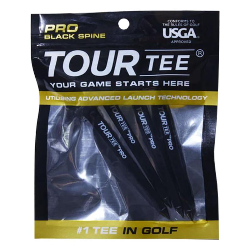 ゴルフ ティー ツアーティー プロ Tour Tee PRO black リミテッドエディション 4本入り ロング ブラック
