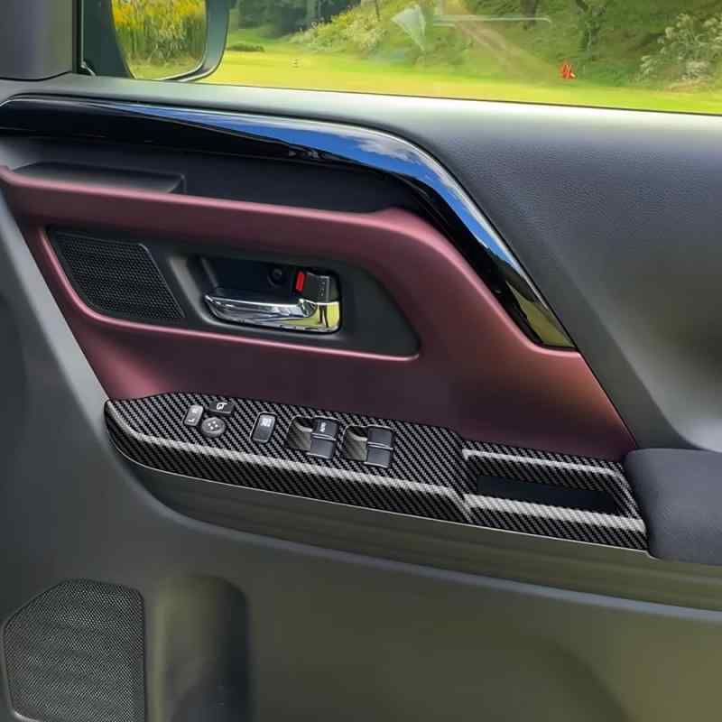 Rakuten - AKUSESARI 新型 スペーシア スペーシア カスタム MK54S MK94S 対応 パワーウィンドウ スイッチ カバー ドア ウィンドウ ボタン ドアスイッチパネル インテリアパネル 内装 パーツ アクセサリー 車