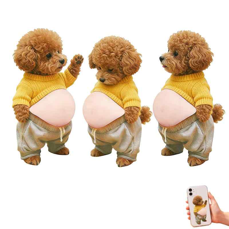 柴犬 テディ お腹 シール 3D【2026新型】柔らかいお腹 ぷにぷにシール かわいい 3D もっちりスクイーズ ステッカー シー ル帳 デコレーション 携帯電話飾り用 手帳用 日記帳用 车用 手芸用品 ( root-house-10125987 RoothouseStore パッケージ画像