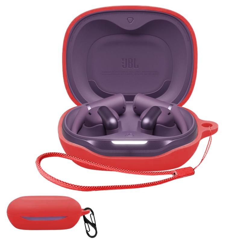 JIAYJP For JBL Sense Pro 用 ケース カバー軽量 薄型 滑り止め 収納カバー 全面保護 充電便利 JBL Sense Pro 保護ケース （レッド）