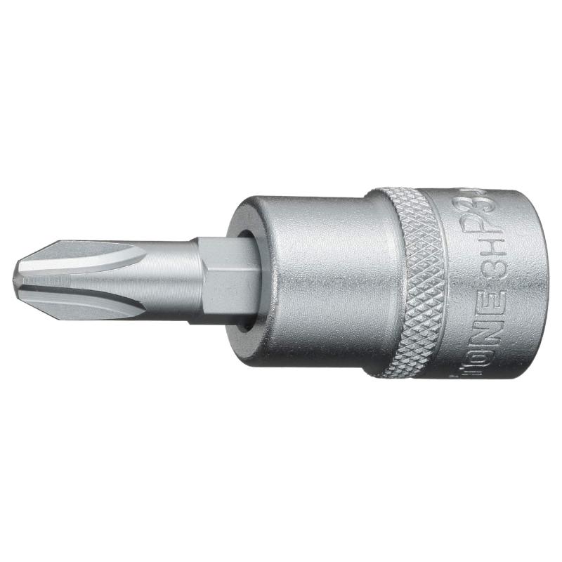 樂天商城 - トネ(TONE) ドライバービットソケット 3H-P3 差込角9.5mm(3/8") (+)No.3