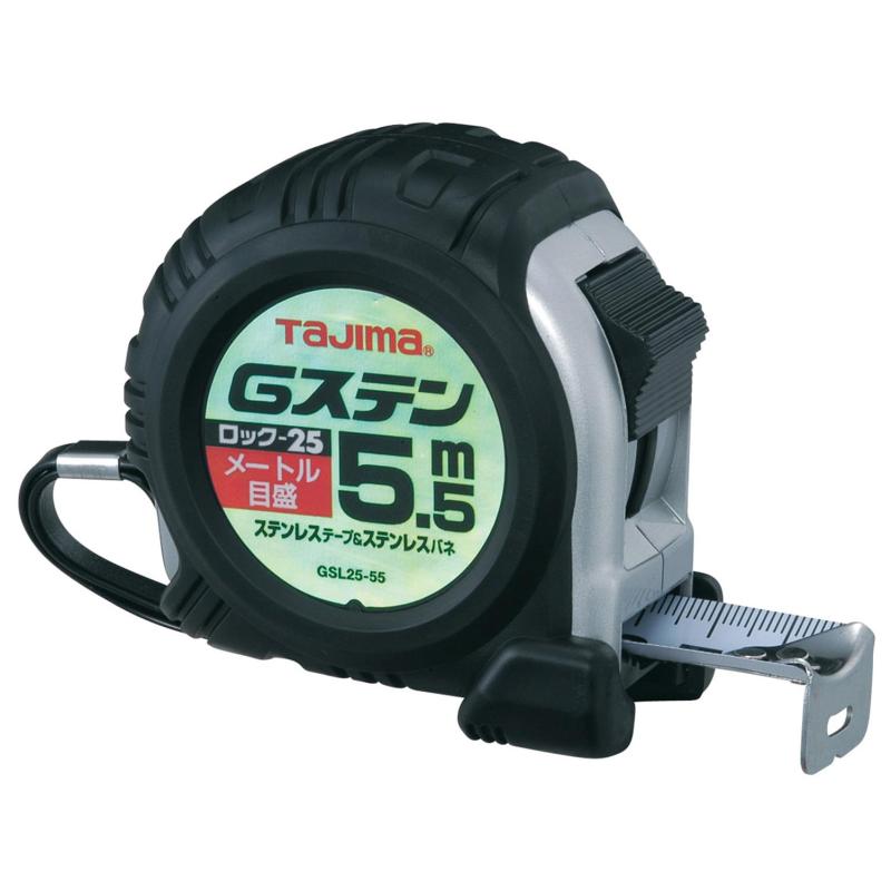 樂天商城 - タジマ(Tajima) コンベックス ステンレステープ5.5m×25mm Gステンロック25 GSL2555BL