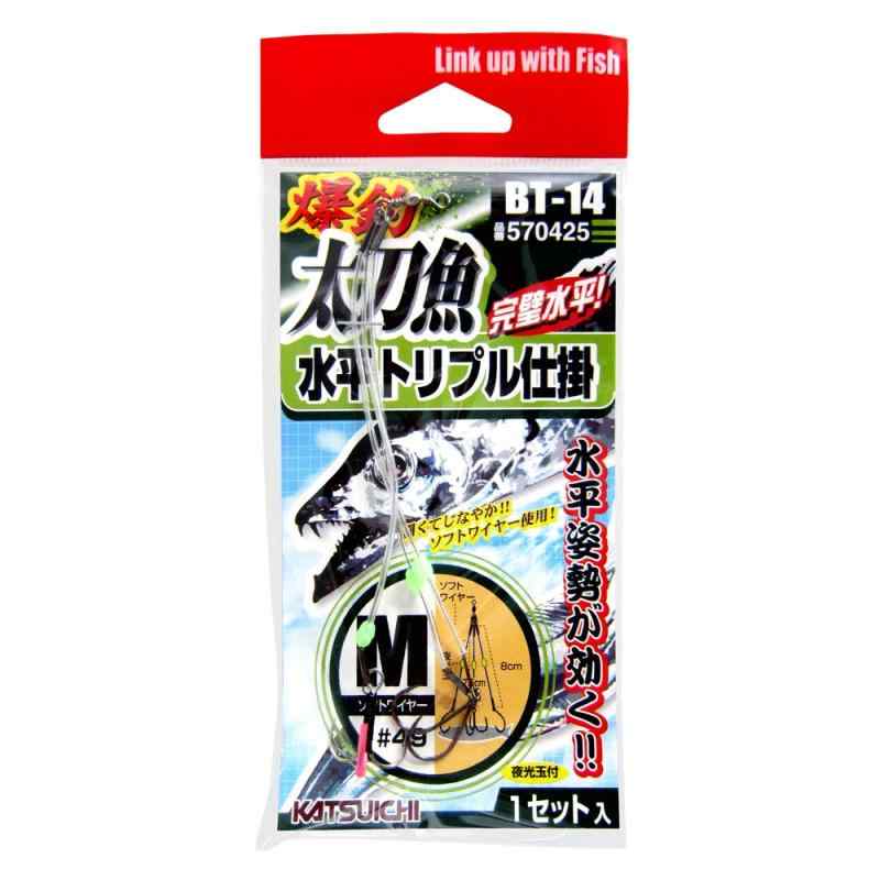 樂天商城 - カツイチ(KATSUICHI) 爆釣太刀魚水平トリプル仕掛 M BT-14