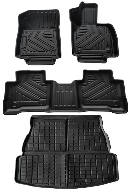 樂天商城 - RAV4 50系 フロアマット ラゲッジマット セット:立体カーマット XA50型 防水 滑り防止 セカンドマット 耐汚れ ガソリン車 ハイブリッド車対応 TPE素材 カスタムパーツ 取付簡単 保護パーツ カー