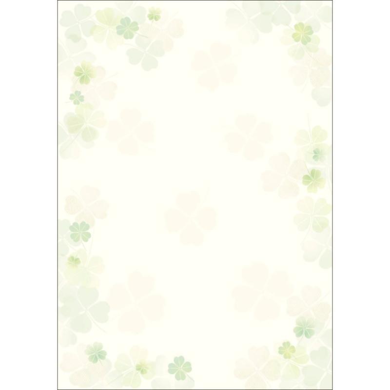 ササガワ(Sasagawa) タカ印 和柄用紙 和ごころ 4-1026 四つ葉 A4 10枚入