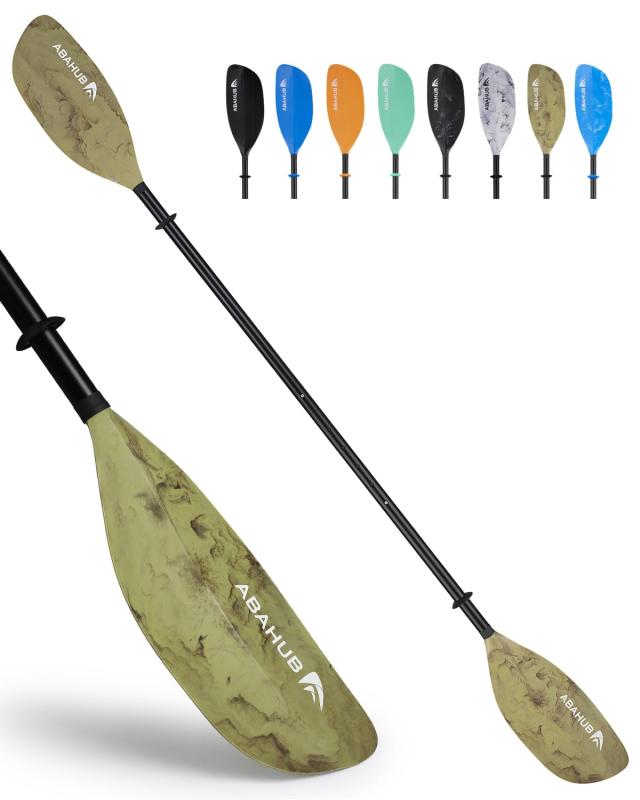 Rakuten - Abahub 調節可能カヤックパドル 210-230 cm カヤックオール ボートオール カヌーオール カモフラージュ